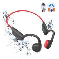 Fones de Ouvido de Condução Óssea GenXenon Bluetooth - Preto e Vermelho
