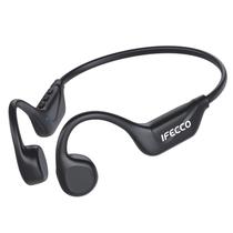 Fones de ouvido de condução óssea iFECCO Bluetooth 5.4 com microfone 10H