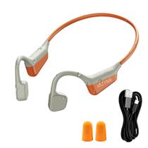 Fones de ouvido de condução óssea MZYMI Wireless Bluetooth 5.4 Orange