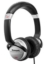 Fones de ouvido de DJ Numark HF125 ultraportáteis com cabo de 6 pés prateado Fones de ouvido de DJ Numark HF125 ultraportáteis com cabo de 6 pés prateado