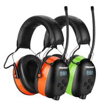 Fones de ouvido de rádio PROHEAR 027 AM FM com display digital, pacote com 2
