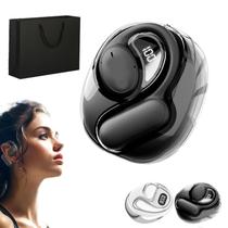 Fones de ouvido de tradução genéricos 2025 em tempo real em 75 idiomas (preto)