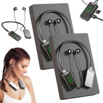 Fones de ouvido de transmissão ao vivo com placa de som sem fio, fones de ouvido de transmissão ao vivo e edição de áudio sem fio, fones de ouvido Bluetooth sem fio à prova d'água com faixa de pescoço com tela, espera ultralonga (F) Fones de ouvido de transmissão ao vivo com placa de som sem fio, fones de ouvido de transmissão ao vivo e edição de áudio sem fio, fones de ouvido Bluetooth sem fio à prova d'água com faixa de pescoço com tela, espera ultralonga (F)
