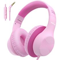 Fones de ouvido EarFun K3 Kids Over Ear com microfone de 85/94dB de volume rosa