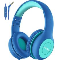 Fones de ouvido EarFun Kids com fio com microfone, limite de volume de 85/94dB