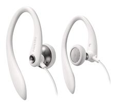 Fones de Ouvido Earhook Philips SHS3300WT - Extra Bass - Branco