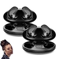 Fones de ouvido Echolabs Echo Buds Edição 2024 Bluetooth 5.2 Preto