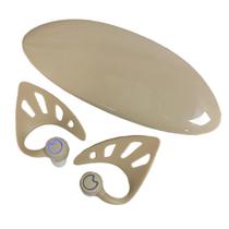 Fones de ouvido Elf Ear sem fio Elf com estojo de carregamento bege