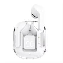 Fones De Ouvido Esportivos HiFi Bluetooth v5 Transparentes TWS Ultrapods