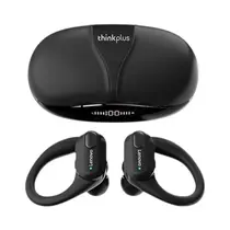 Fones De Ouvido Esportivos Sem Fio Lenovo XT80 Com Microfones, Controle Por Botão, Display LED De