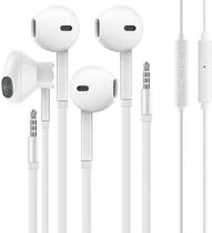 Fones de ouvido Fones de ouvido com fio WEIZY Vize de 3,5 mm com microfone - pacote com 2