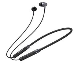 Fones de ouvido fones de ouvido dual dynamic neckband fones de ouvido sem fio bluetooth fone de ouvido chamada à prova d'água com microfone preto