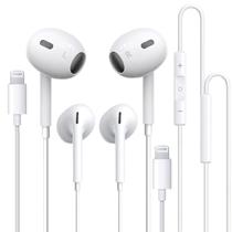 Fones de ouvido Fujimoto Dengyo Wired com conector Lightning, pacote com 2 Fones de ouvido Fujimoto Dengyo Wired com conector Lightning, pacote com 2