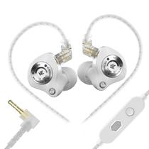 Fones de ouvido gamer keephifi KZ EDZ com fio e microfone, driver duplo Fones de ouvido gamer keephifi KZ EDZ com fio e microfone, driver duplo