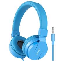 Fones de ouvido Gorsun leves estéreo com fio para crianças de 3 a 15 anos