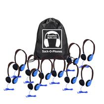 Fones de ouvido Hamilton-Buhl Sack-O-Phones 10 Personal com bolsa de transporte Fones de ouvido Hamilton-Buhl Sack-O-Phones 10 Personal com bolsa de transporte