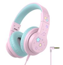 Fones de ouvido iClever HS19S Kids Over-Ear, com fio, volume de 85 dBA
