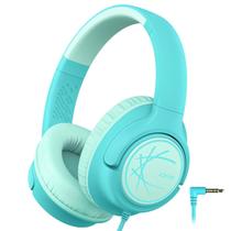 Fones de ouvido iClever Kids com cabo 85dBA Safe Volume Green Fones de ouvido iClever Kids com cabo 85dBA Safe Volume Green