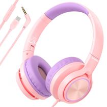 Fones de ouvido infantis INFURTURE CH5 USB C/3,5 mm com limite de volume de microfone 94dB