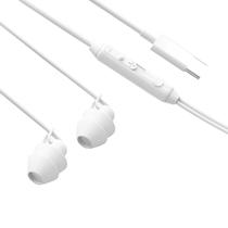 Fones de ouvido intra-auriculares com fio Sleep Ear Buds brancos com microfone Fones de ouvido intra-auriculares com fio Sleep Ear Buds brancos com microfone