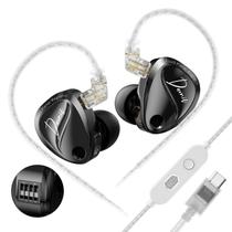 Fones de ouvido intra-auriculares KZA COUSTICS Duonic com fio USB-C 1DD + planar IEM Fones de ouvido intra-auriculares KZA COUSTICS Duonic com fio USB-C 1DD + planar IEM
