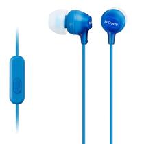 Fones de Ouvido Intra-auriculares Sony MDREX15AP com Microfone - Azul