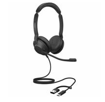 Fones de ouvido Jabra Evolve2 30 SE com fio USB de dois ouvidos pretos Fones de ouvido Jabra Evolve2 30 SE com fio USB de dois ouvidos pretos