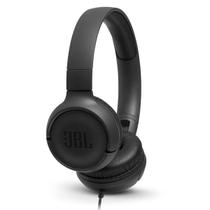 Fones de ouvido JBL TUNE 500 supra-auriculares com fio Preto