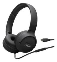 Fones de ouvido Jbl Tune 520c com fio USB-c com áudio de alta resolução, preto Fones de ouvido Jbl Tune 520c com fio USB-c com áudio de alta resolução, preto