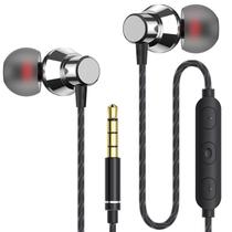 Fones de ouvido JKSWT-JukStg com isolamento de ruído intra-auricular com microfone preto Fones de ouvido JKSWT-JukStg com isolamento de ruído intra-auricular com microfone preto