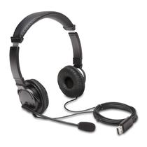 Fones de ouvido Kensington USB Hi-Fi com microfone K97601WW pretos Fones de ouvido Kensington USB Hi-Fi com microfone K97601WW pretos