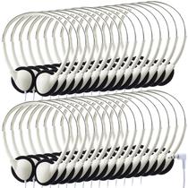 Fones de ouvido Konohan, pacote com 30, conector ajustável, com fio, 3,5 mm, 120 cm