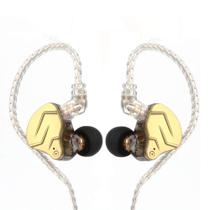 Fones de ouvido Linsoul KZ ZSN PRO X Hybrid 1BA+1DD sem microfone preto