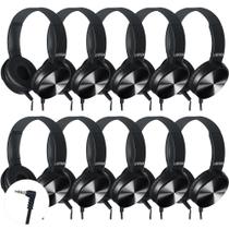 Fones de ouvido LYDTICK Kids Over-Ear Wired School, pacote com 10, pretos Fones de ouvido LYDTICK Kids Over-Ear Wired School, pacote com 10, pretos