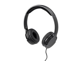 Fones de ouvido Monoprice Hi-Fi leves com microfone - pretos