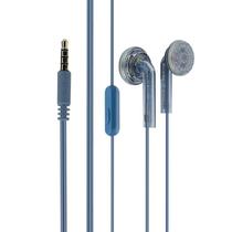 Fones de ouvido Moondrop Nice Buds com plugue 3,5 mm, cabeça plana, azul