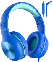 Fones de ouvido Nabevi Kids com microfone, limite de volume de 91 dB Fones de ouvido Nabevi Kids com microfone, limite de volume de 91 dB