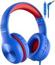 Fones de ouvido Nabevi para crianças com microfone, limite de volume de 85dB/94dB