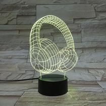 Fones de ouvido Night Light 3D LED que mudam de cor para crianças Fones de ouvido Night Light 3D LED que mudam de cor para crianças