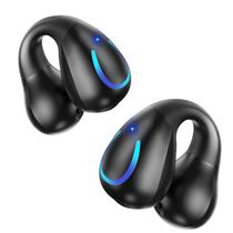 Fones de ouvido Open Ear Bone Conduction dufiga Q71 pretos