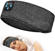 Fones de ouvido para dormir com faixa de cabeça Bluetooth Perytong Darkgray