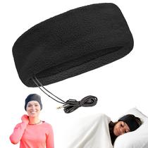 Fones de ouvido para dormir CozyPhones Fleece Wired Over Ear Black Fones de ouvido para dormir CozyPhones Fleece Wired Over Ear Black