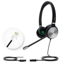 Fones de ouvido para telefone Fone de ouvido com fio Yealink YHS36 QD a RJ9 Fones de ouvido para telefone Fone de ouvido com fio Yealink YHS36 QD a RJ9