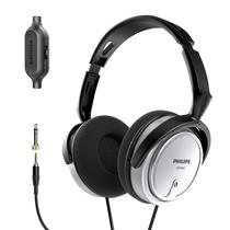 Fones de Ouvido PHILIPS Over-Ear com Fio - Estéreo para Podcasts - Prata
