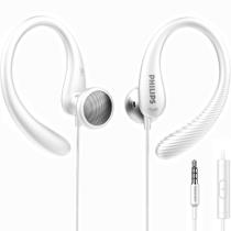 Fones de ouvido PHILIPS Over The Ear com microfone para esportes (brancos)
