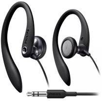 Fones de Ouvido PHILIPS SHS3200BK/37 - Com Gancho de Ouvido Flexível e Design Preto