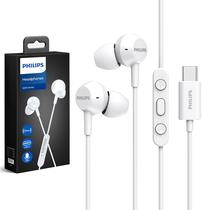 Fones de ouvido Philips USB C com fio com microfone e controle remoto de 3 botões