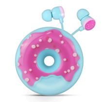 Fones de ouvido QearFun Donut para crianças com microfone e estojo para armazenamento