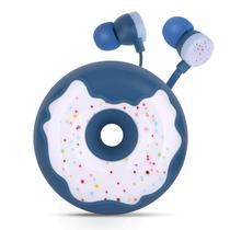 Fones de ouvido QearFun Donut para crianças com microfone e estojo para armazenamento