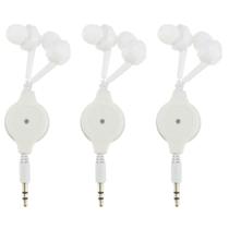 Fones de Ouvido Retráteis Mikikit com Fio (3,5mm) - Pacote com 3 Unidades Fones de Ouvido Retráteis Mikikit com Fio (3,5mm) - Pacote com 3 Unidades